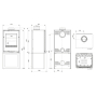 Печь камин KAWMET HARITA S15i S-Box Decor ECO