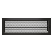 Вентиляционная решетка для камина SAVEN 17х49 графитовая с жалюзи