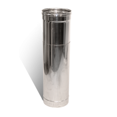 Труба-удлинитель 0,3 - 0,5 м Ø 150 нержавеющая сталь 0,5 мм