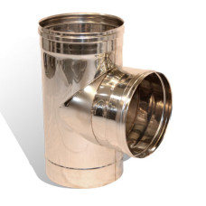 Трійник 87° Ø 250 мм нержавіюча сталь 1 мм