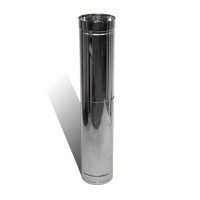 Труба-подовжувач 0,3 - 0,5 м Ø 120/180 мм нерж/оц 1 мм