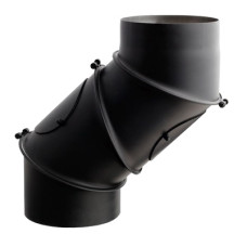 Колено регулируемое с ревизиями Darco 4-сегм. на дымоход Ø 250 черная сталь 2 мм