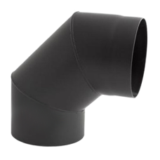 Колено Darco 90° на дымоход Ø 180 черная сталь 2 мм