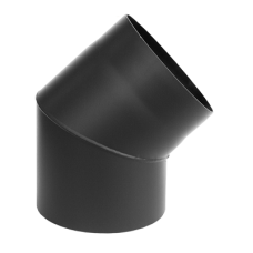 Колено Darco 45° на дымоход Ø 150 черная сталь 2 мм