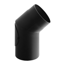 Колено с ревизией Darco 45° на дымоход Ø 160 черная сталь 2 мм