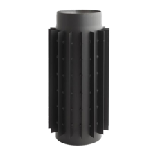 Труба-радиатор Darco 0,5 м Ø 220 мм черная сталь 2 мм