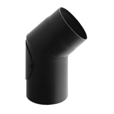 Колено с ревизией Darco 45° на дымоход Ø 250 черная сталь 2 мм