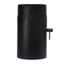 Шибер с ревизией Darco Ø 130 черная сталь 2 мм