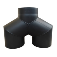 Тройник-штаны 120° Darco Ø 180+ мм черная сталь 2 мм