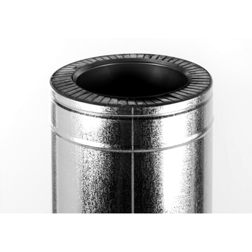 Труба дымоходная 0,5 м Ø 200/260 н/оц 0,5 мм