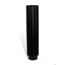 Труба-радіатор Versia-Lux 0,5 м Ø 130 чорна сталь 2 мм