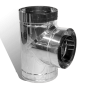 Тройник 87° на дымоход Ø 180/250 мм нерж/нерж 1 мм