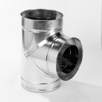 Тройник 87° на дымоход Ø 200/260 мм нерж/оц 1 мм