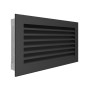 Вентиляционная решетка для камина SAVEN Hide 17x30 черная