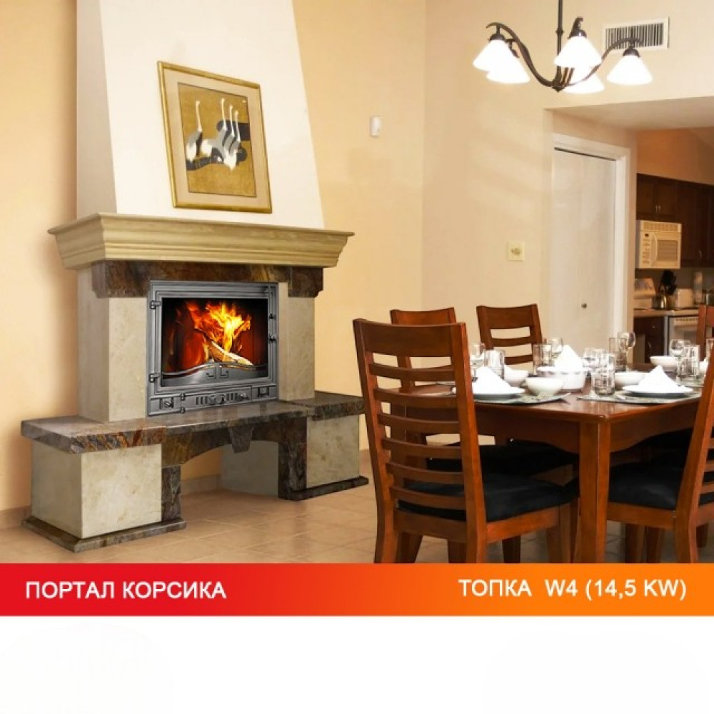 Каминная топка KAWMET W4 (14.5 kW)