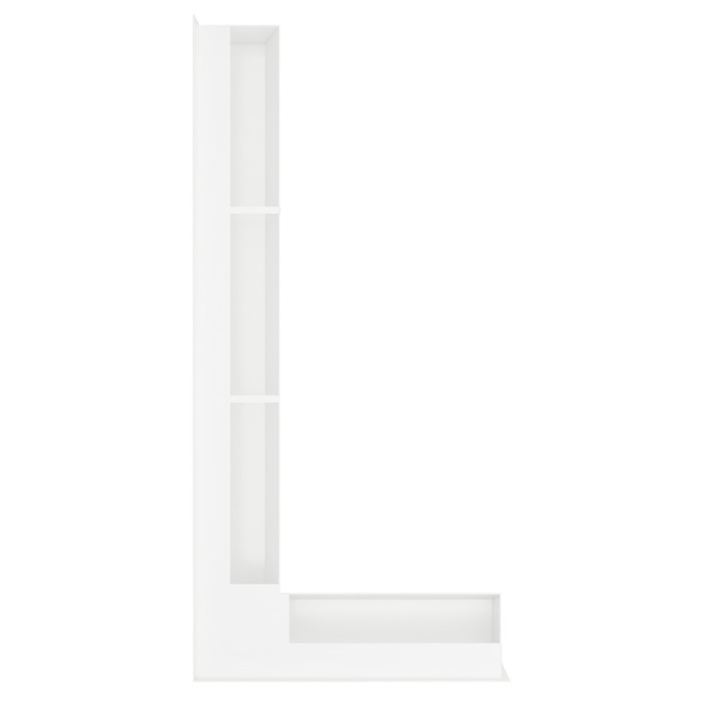 Вентиляционная решетка для камина 95х450х950 SAVEN Loft Angle угловая левая белая