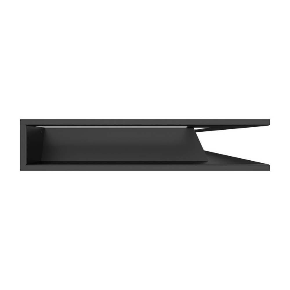 Вентиляционная решетка для камина 95х950х450 SAVEN Loft Angle угловая правая черная