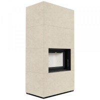 Камин Kratki FLOKI BOX 8 kW Ø 160  в корпусе с керамогранита FOKOS SALE