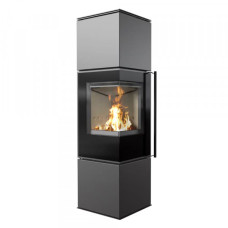 Стальная печь-камин Kratki REN/M левая Ø 150  (7 кВт)