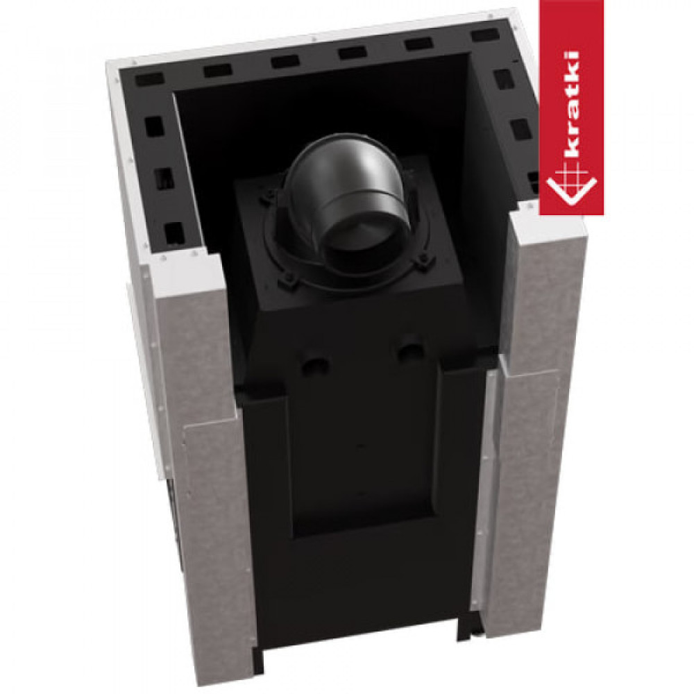 Каминная топка Kratki REGNOR 680/280 Ø 160 трёхсторонняя  (6 кВт)