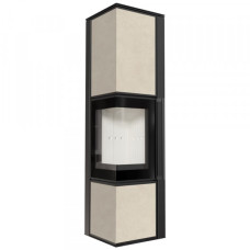 Стальная печь-камин Kratki TORA L керамогранит FOKOS SALE (8,0 кВт)