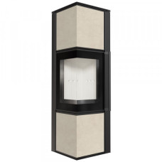 Стальная печь-камин Kratki TORA M керамогранит FOKOS SALE  (8,0 кВт)