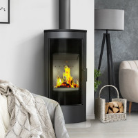 Сталева піч-камін Kratki KOZA TITAN GLASS панорама (11,0 кВт)