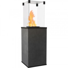 Газовый обогреватель Kratki PATIO MINI керамогранит BLEND NERO - ручное управление (8,2 кВт)