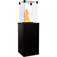 Газовый обогреватель Kratki PATIO MINI керамогранит COLLECTION NERO ASSOLUTO - ручное управление (8,2 кВт)