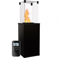 Газовый обогреватель Kratki PATIO MINI керамогранит COLLECTION NERO ASSOLUTO - пульт (8,2 кВт)