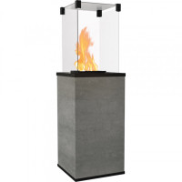 Газовый обогреватель Kratki PATIO керамогранит NATURALI PIETRA DI SAVOIA GRIGIA - ручное управление (8,2 кВт)