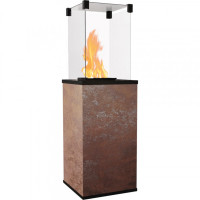 Газовый обогреватель Kratki PATIO керамогранит OXIDE MORO - ручное управление (8,2 кВт)