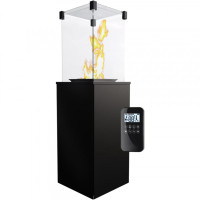 Газовый обогреватель Kratki PATIO MINI стальной - дистанционное управление (пульт) ( кВт)