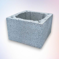 Керамзитобетонный блок для дымохода