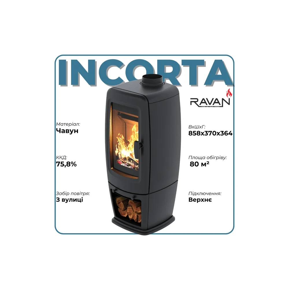 Чавунна піч Ravan Incorta